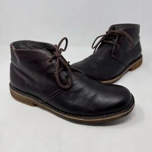 UGG Australia Leighton Chukka Desert Leather Boots Black 3275 Men's Size 8.5‎